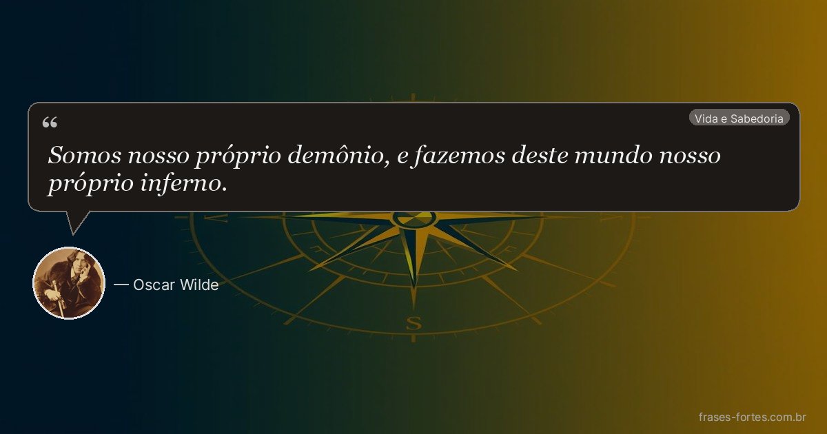 Frase de Oscar Wilde