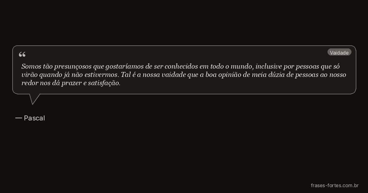 Frase de Pascal