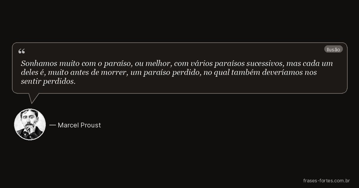Frase de Marcel Proust