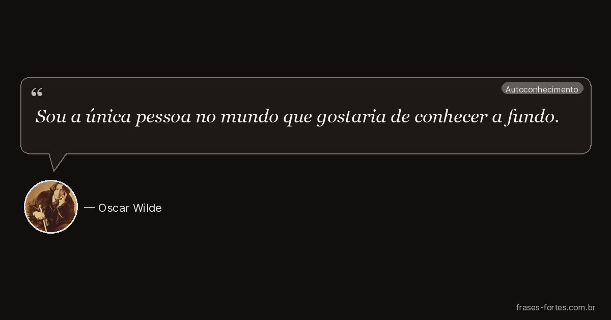 Frase de Oscar Wilde