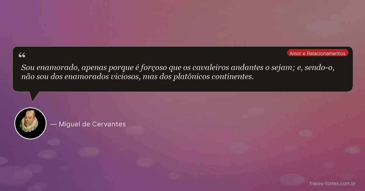 Frase de Miguel de Cervantes