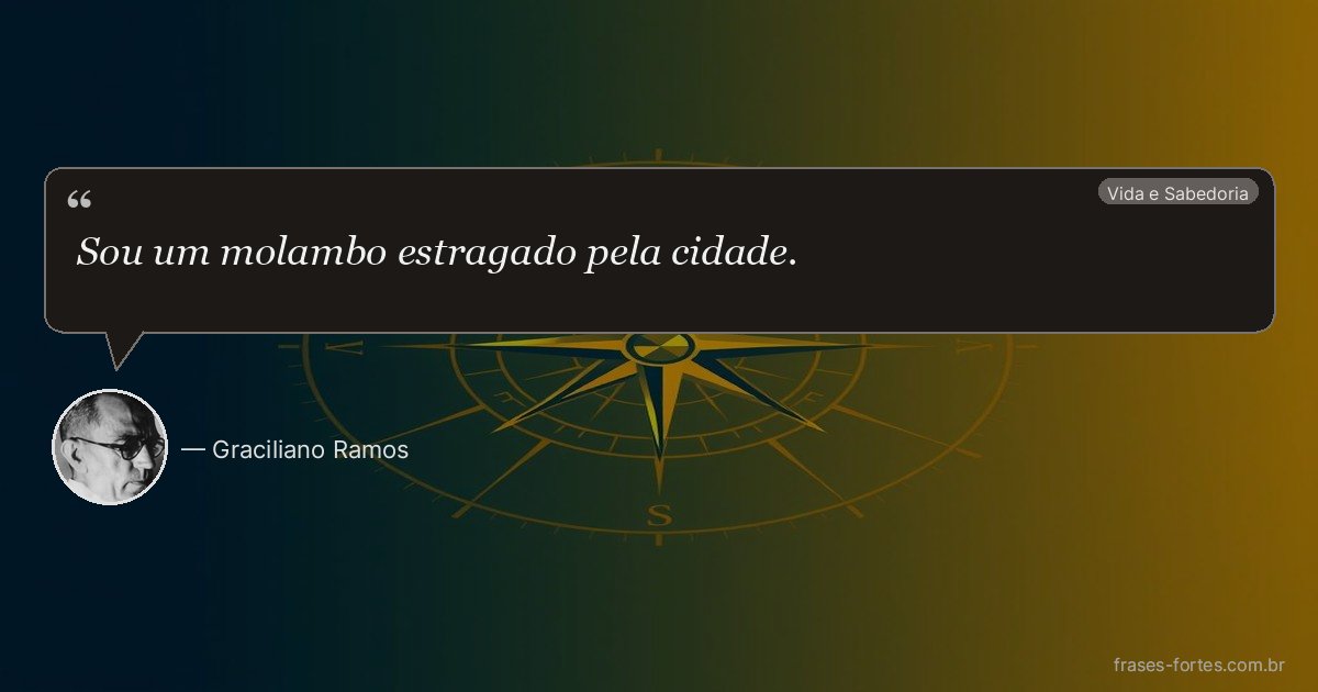 Frase de Graciliano Ramos