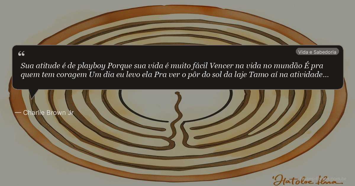 Frase de Charlie Brown Jr