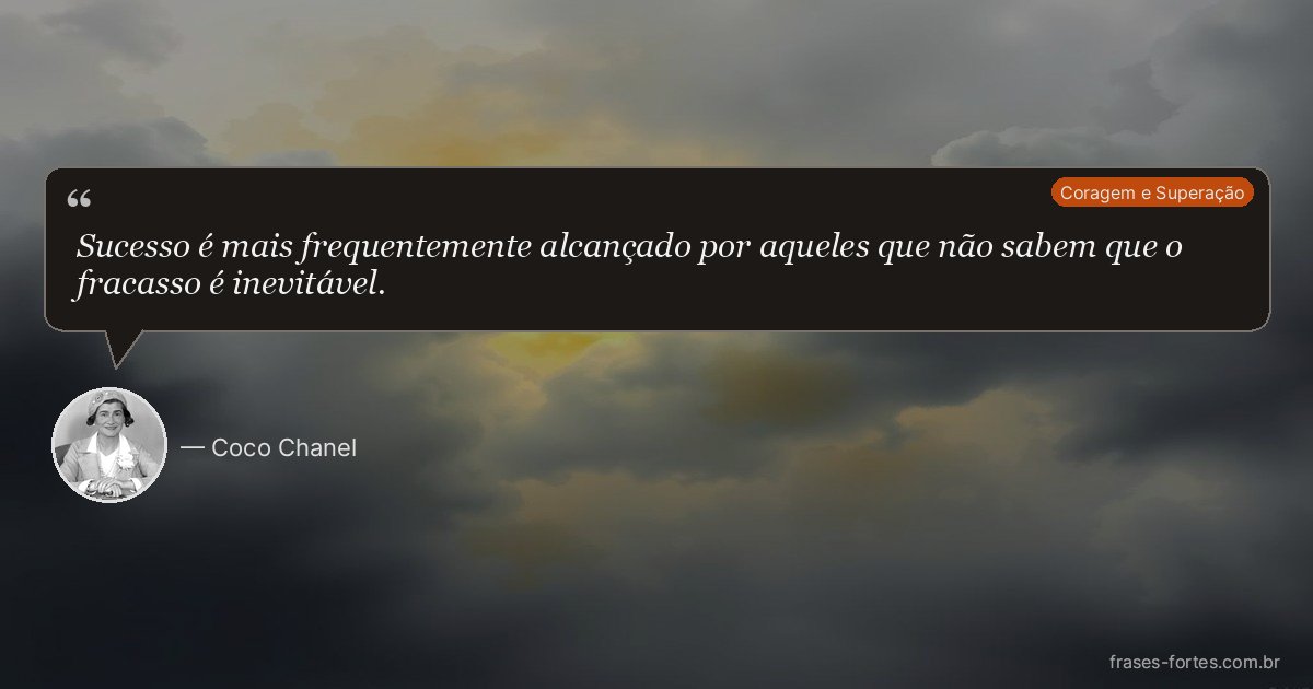 Frase de Coco Chanel