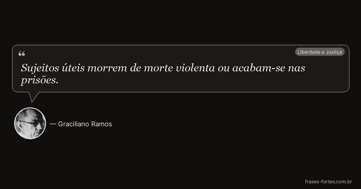 Frase de Graciliano Ramos