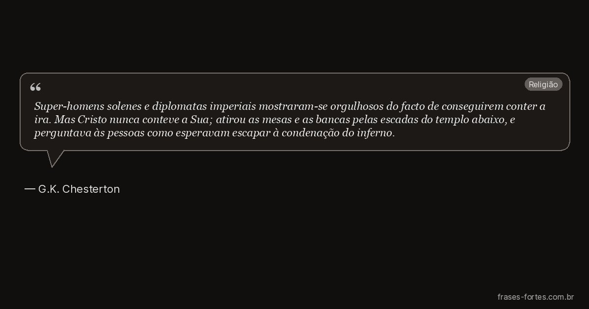 Frase de G.K. Chesterton