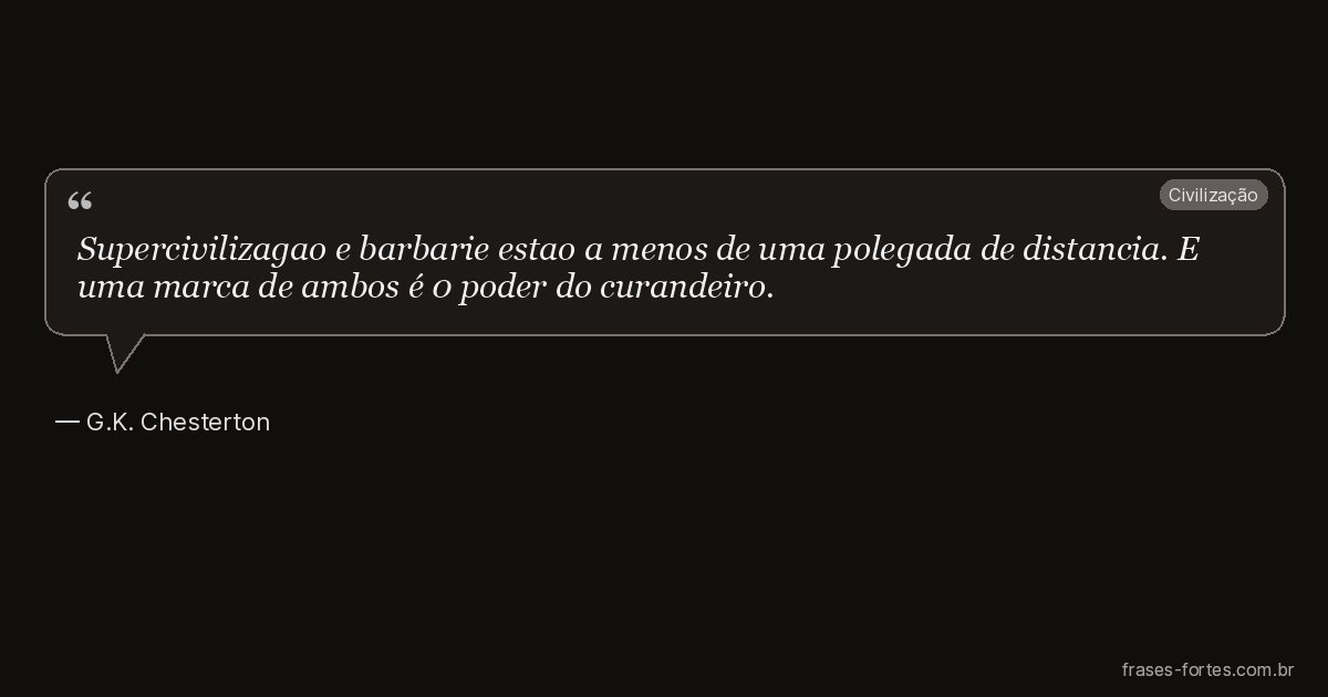 Frase de G.K. Chesterton