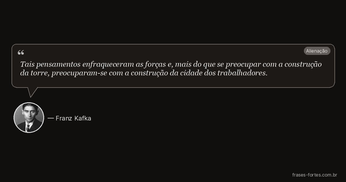 Frase de Franz Kafka