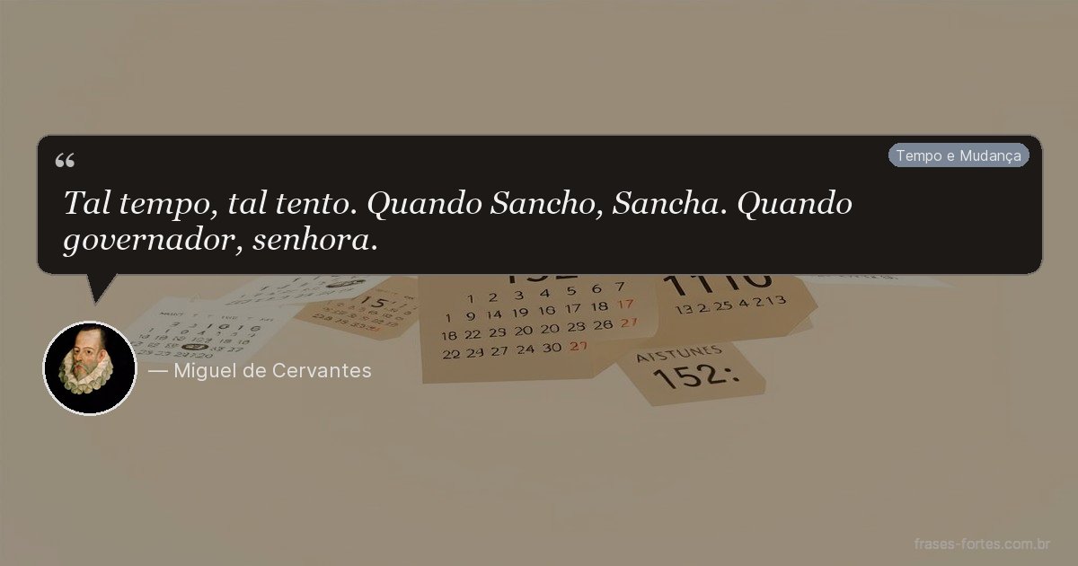 Frase de Miguel de Cervantes