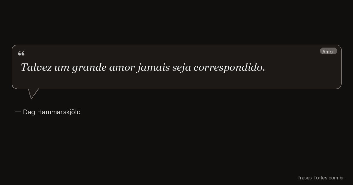 Frase de Dag Hammarskjöld
