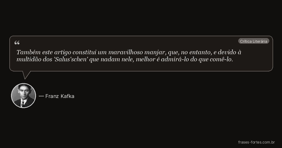 Frase de Franz Kafka