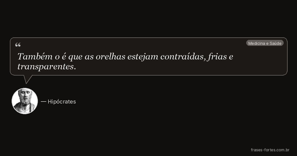 Frase de Hipócrates