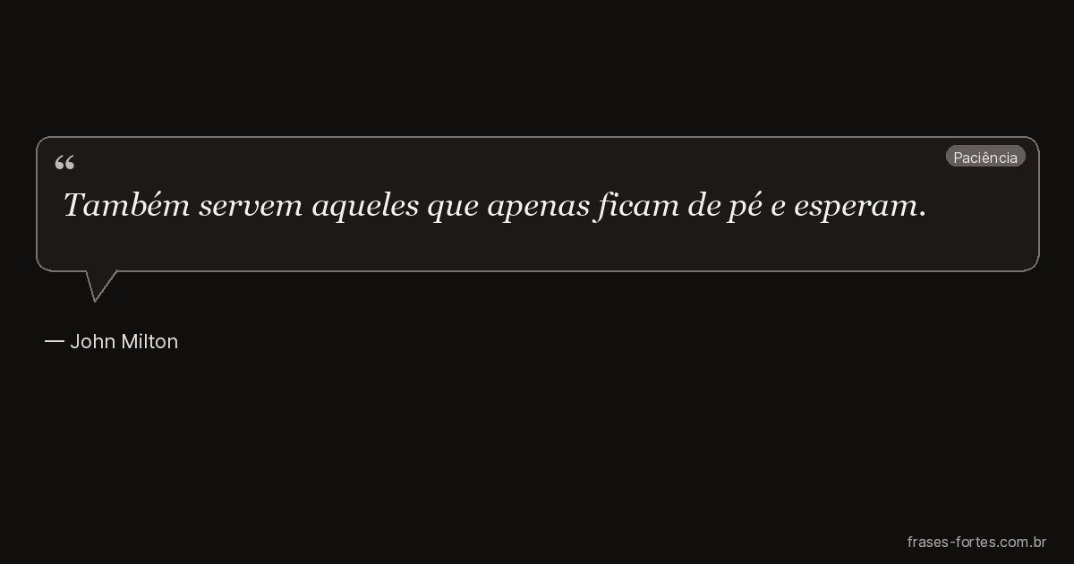 Frase de John Milton