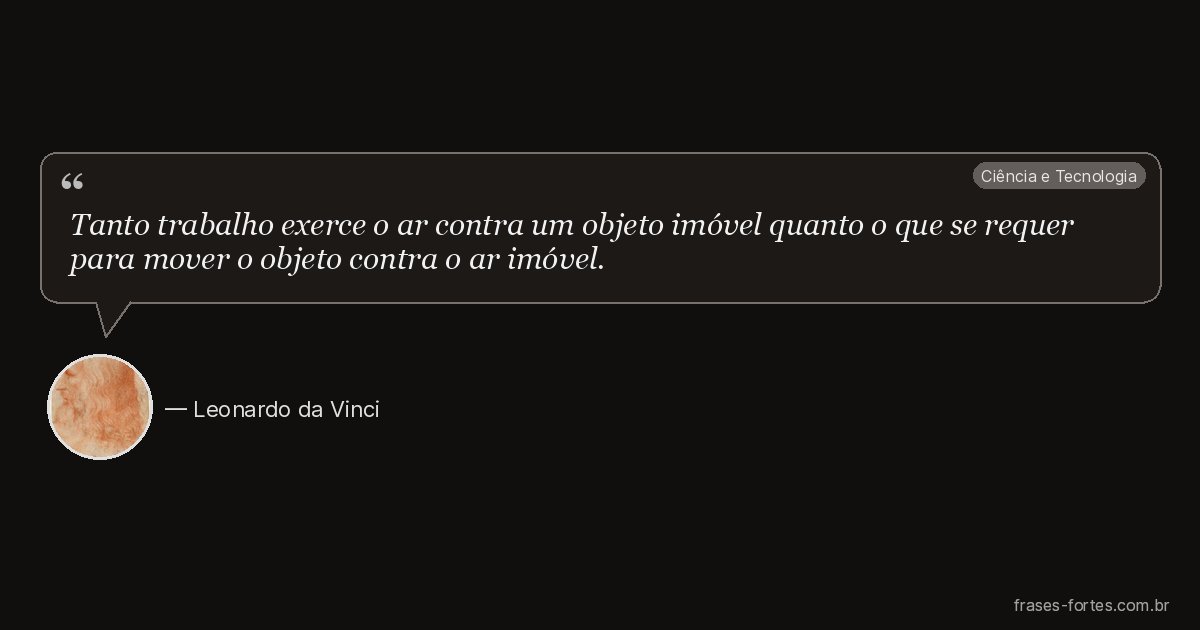 Frase de Leonardo da Vinci