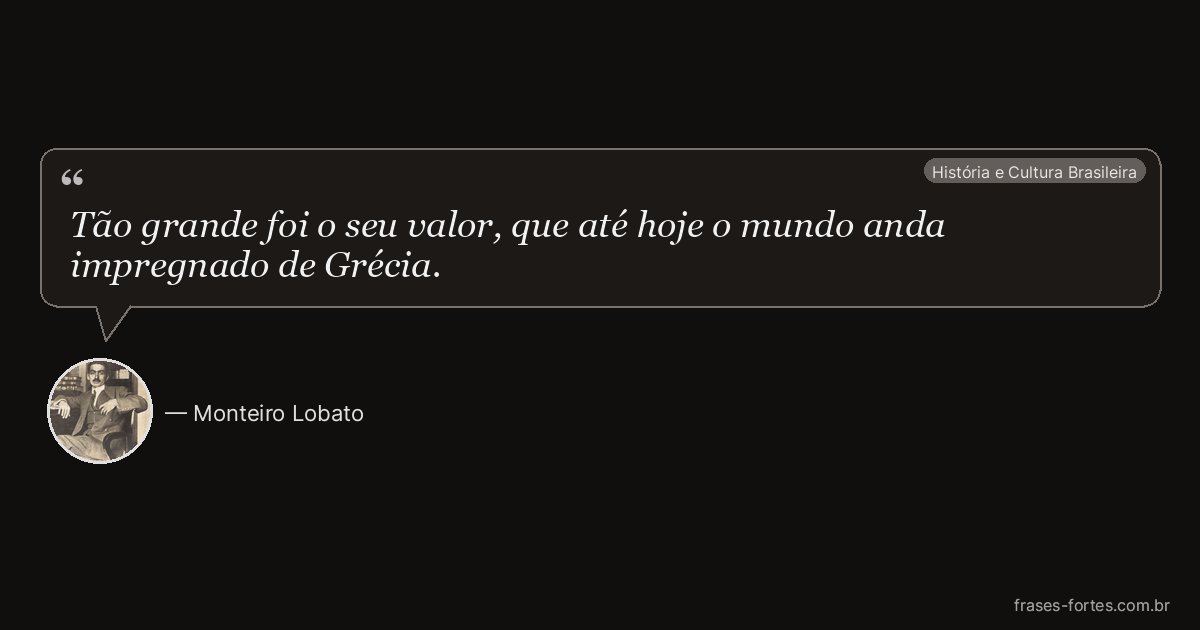 Frase de Monteiro Lobato