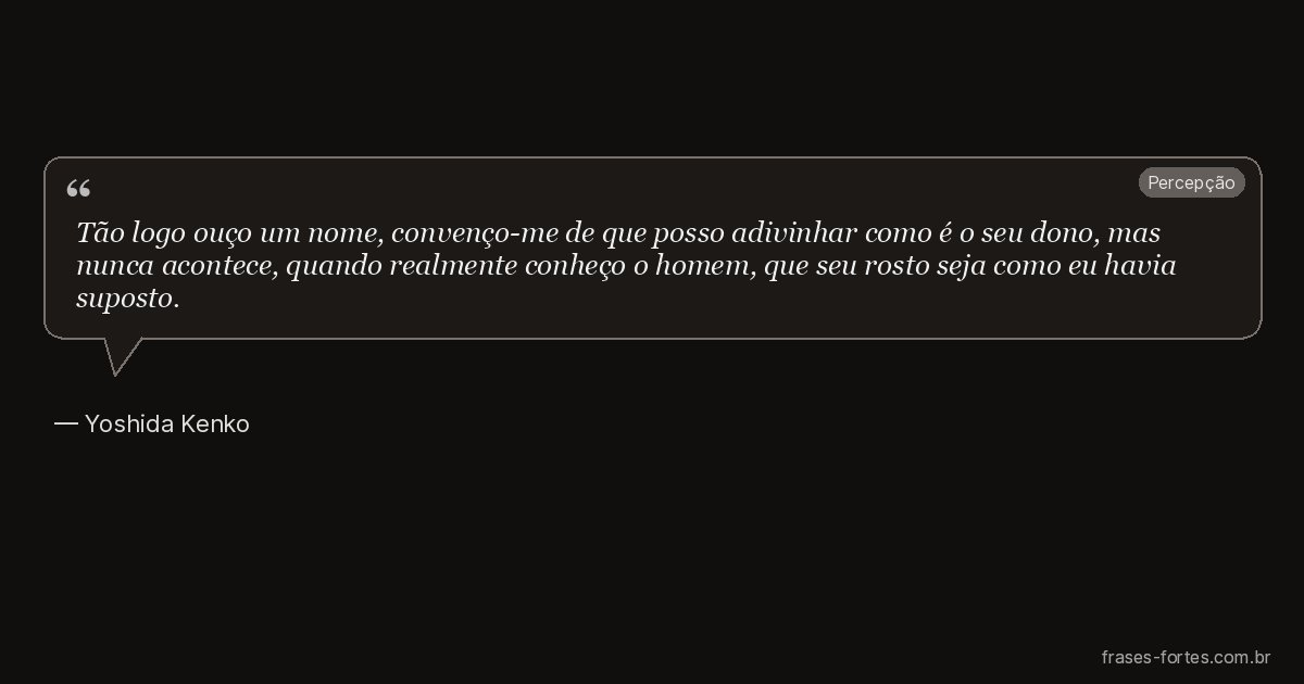 Frase de Yoshida Kenko