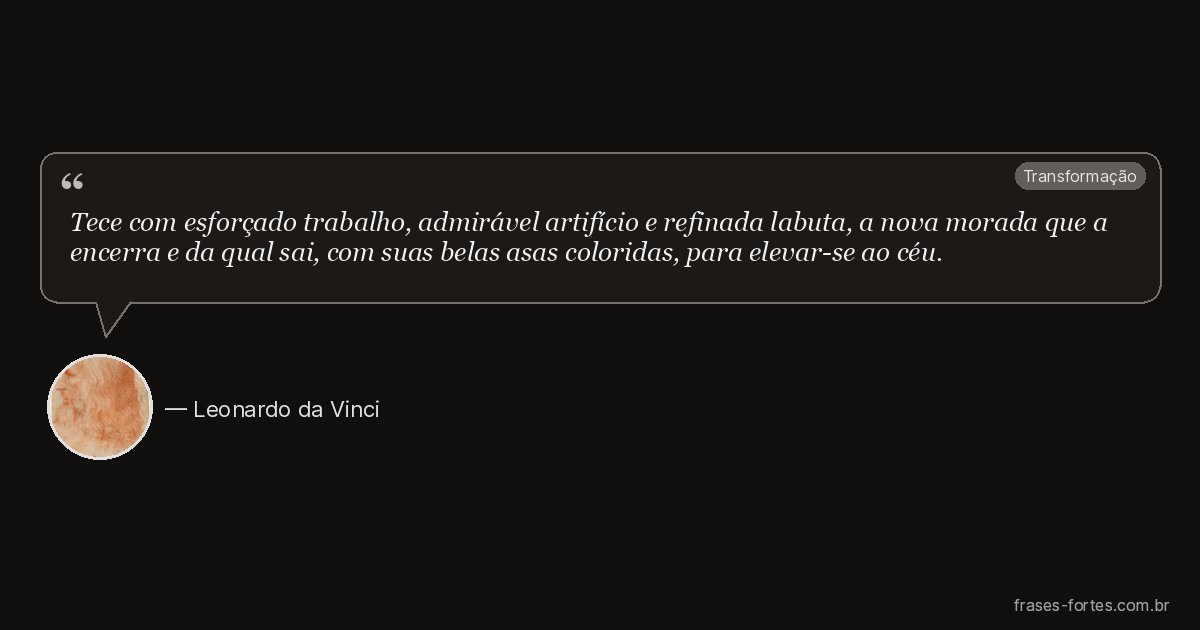 Frase de Leonardo da Vinci