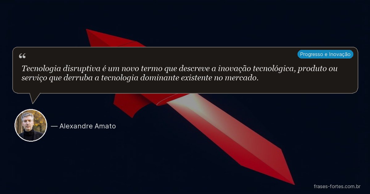 Frase de Alexandre Amato