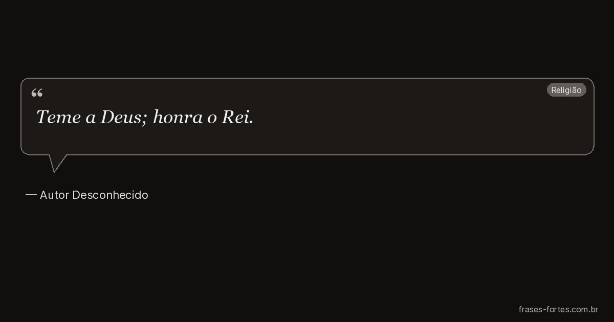 Frase de Autor Desconhecido