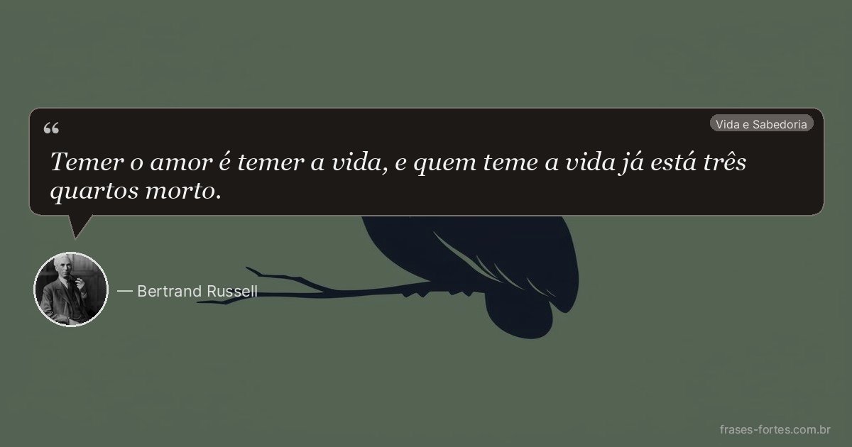 Frase de Bertrand Russell