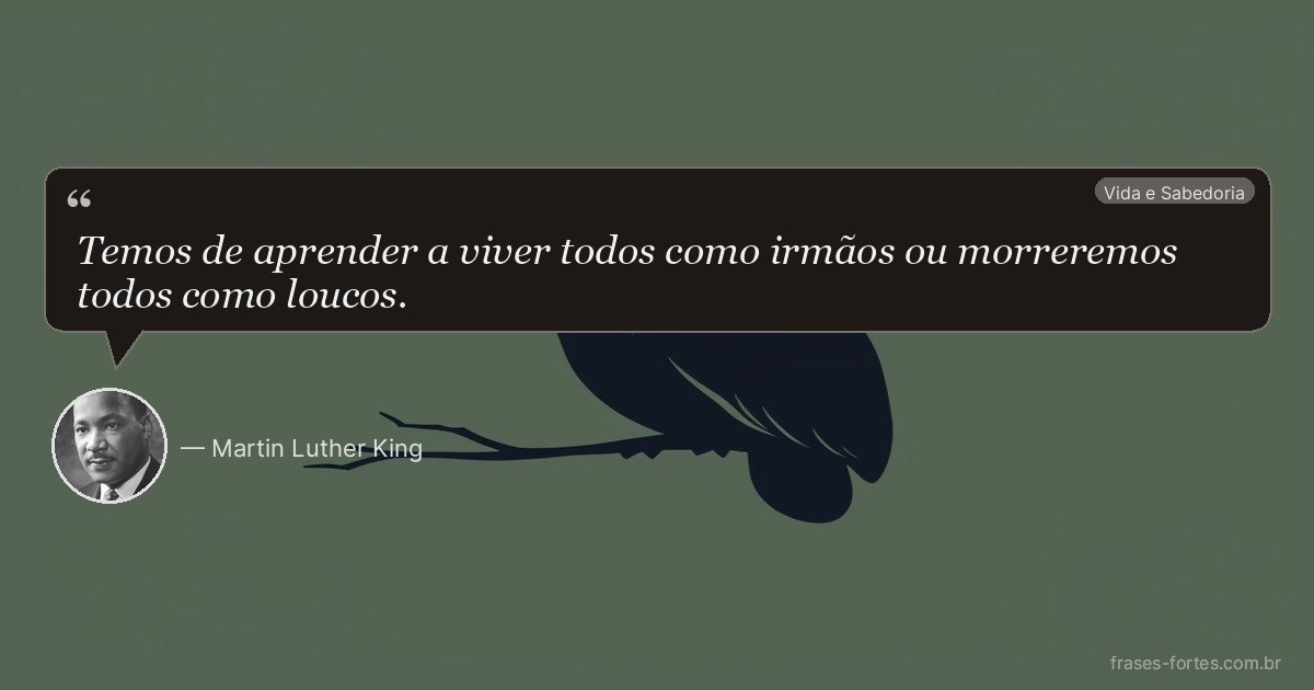 Frase de Martin Luther King