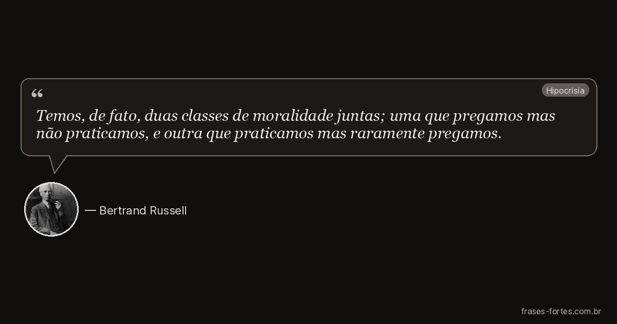 Frase de Bertrand Russell