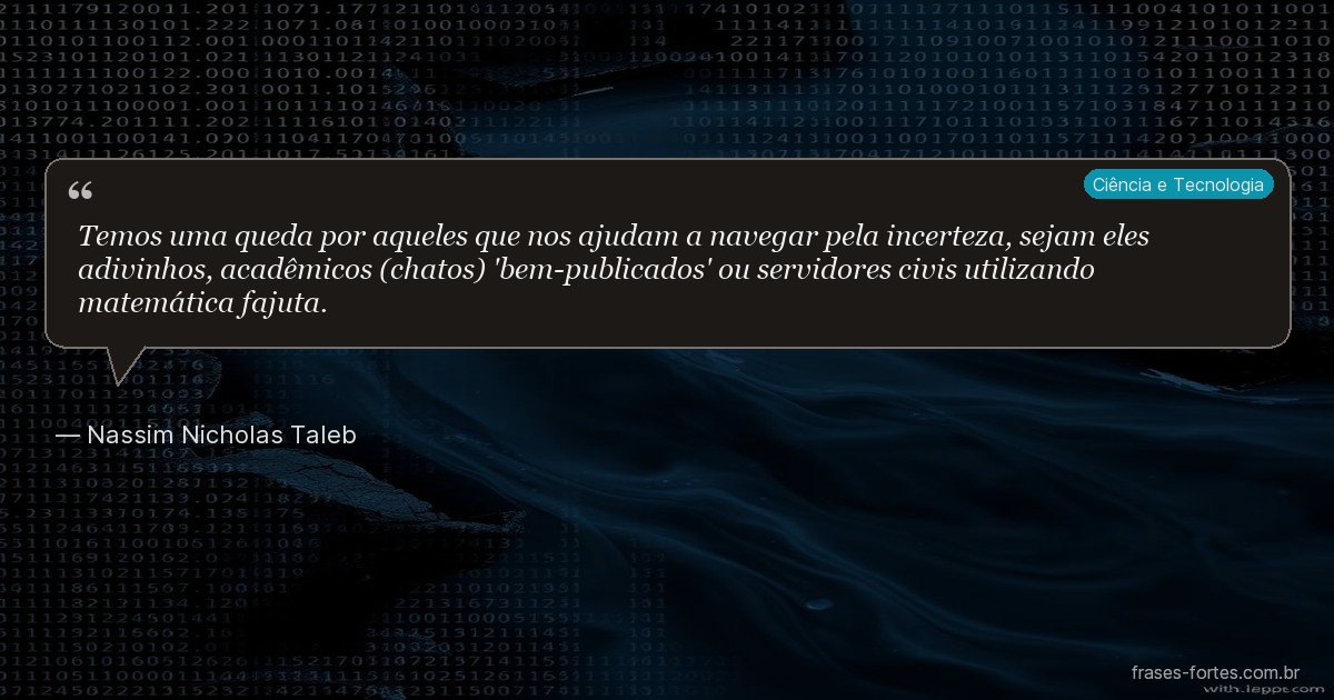 Frase de Nassim Nicholas Taleb