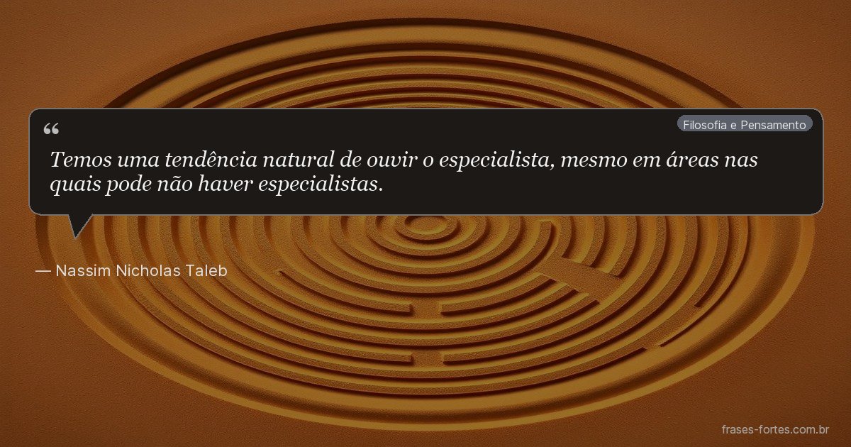 Frase de Nassim Nicholas Taleb