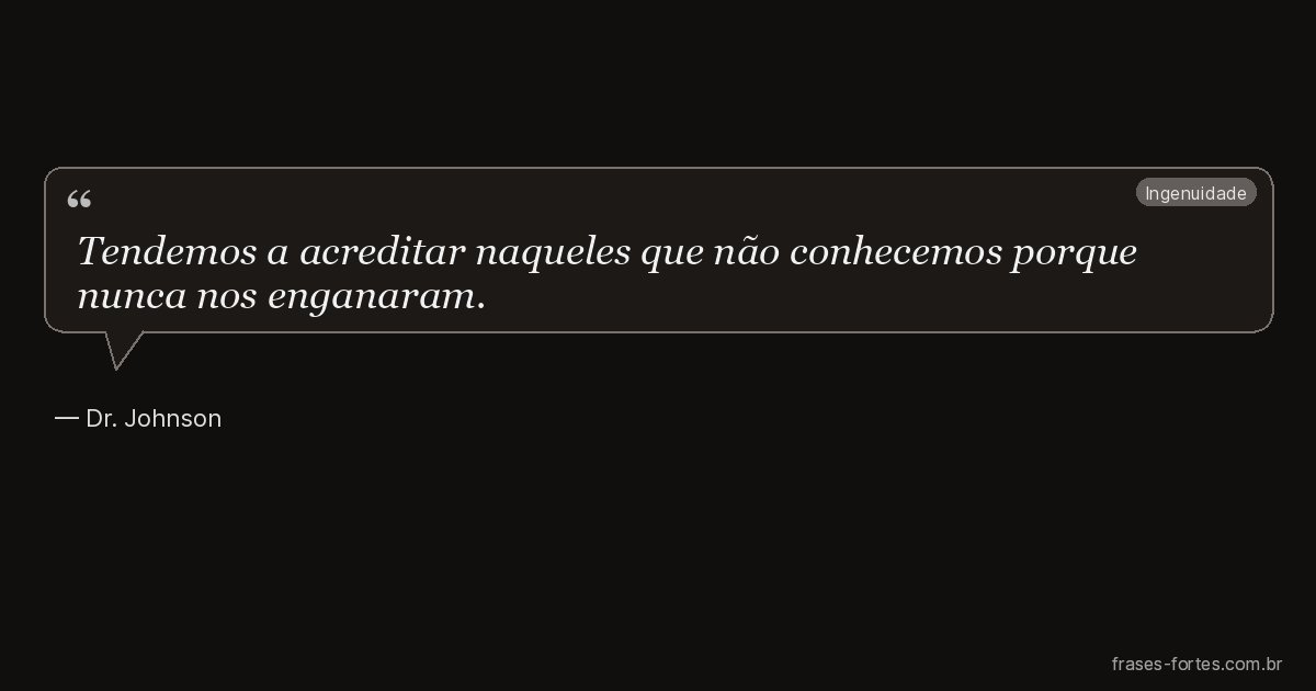 Frase de Dr. Johnson