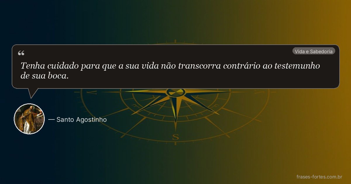 Frase de Santo Agostinho