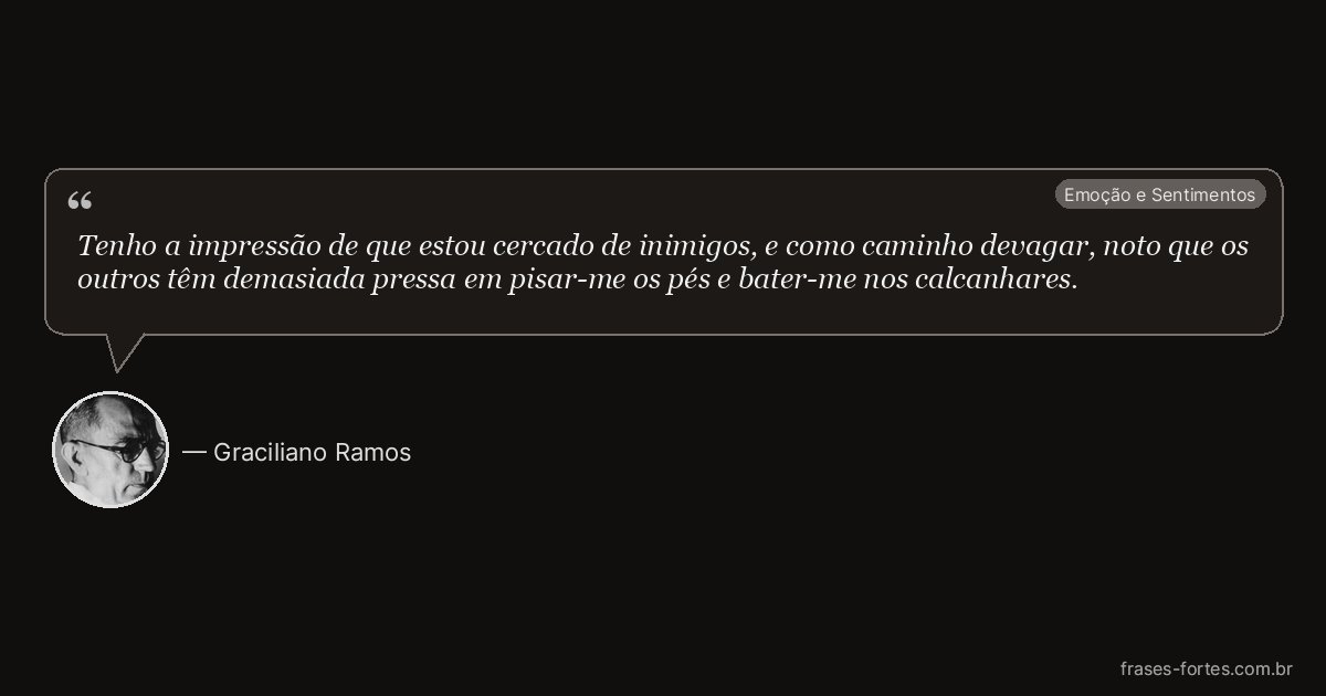 Frase de Graciliano Ramos