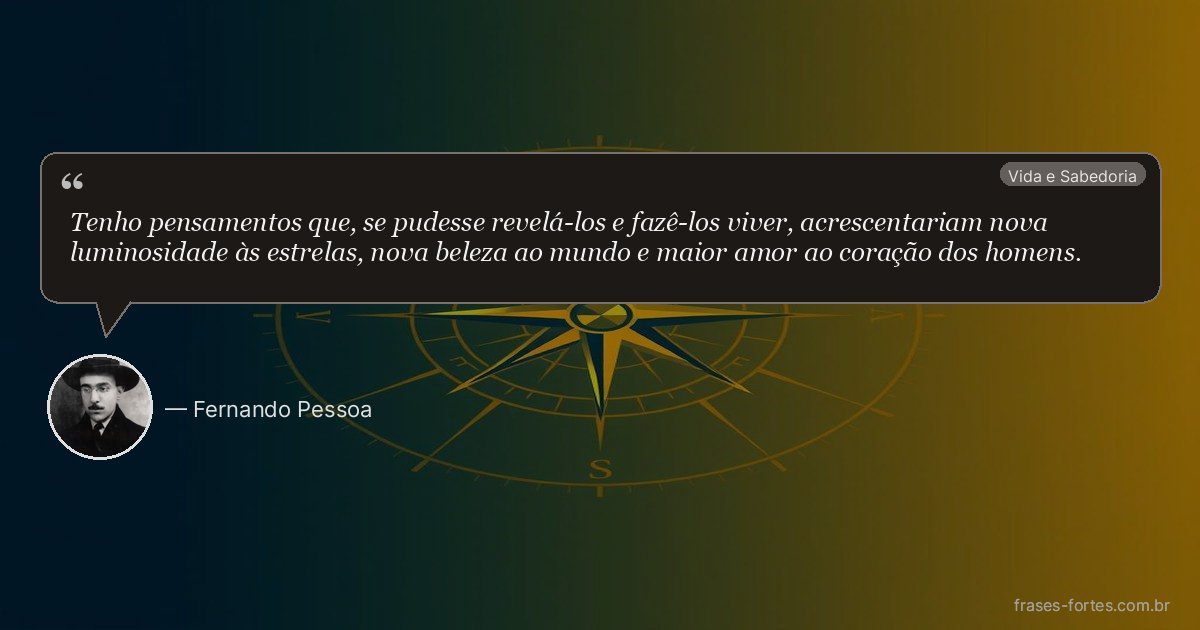 Frase de Fernando Pessoa