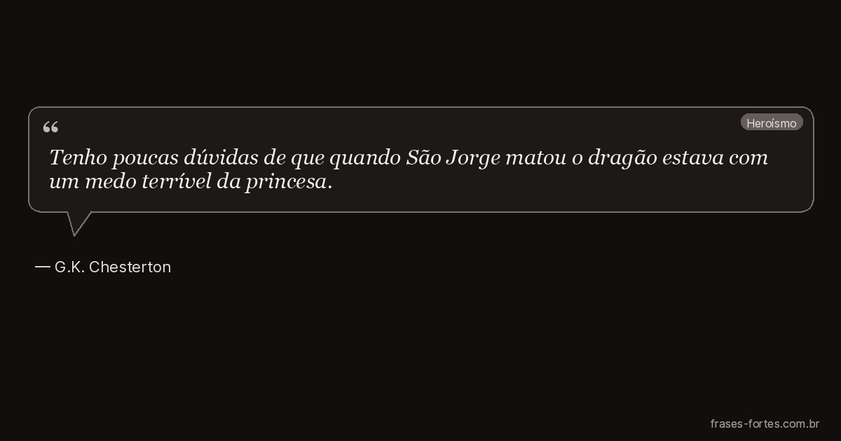 Frase de G.K. Chesterton