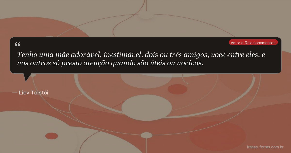 Frase de Liev Tolstói