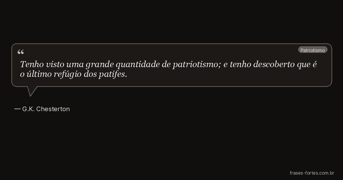 Frase de G.K. Chesterton