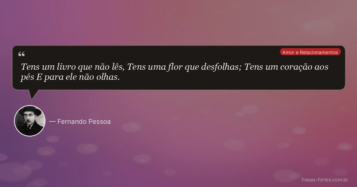 Frase de Fernando Pessoa