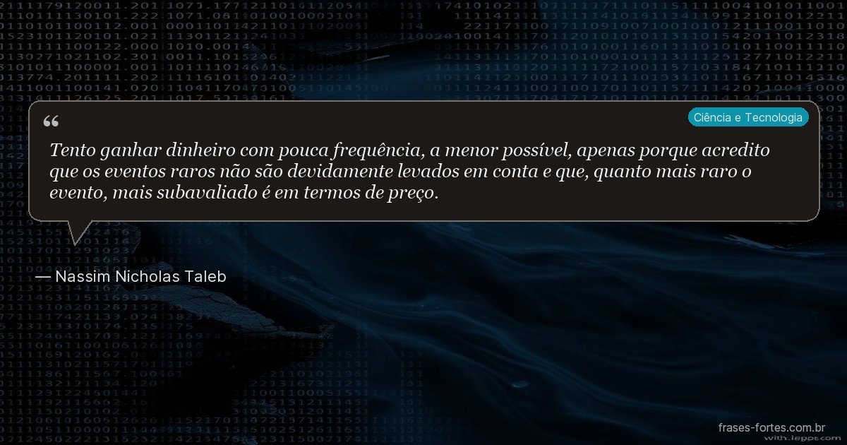Frase de Nassim Nicholas Taleb