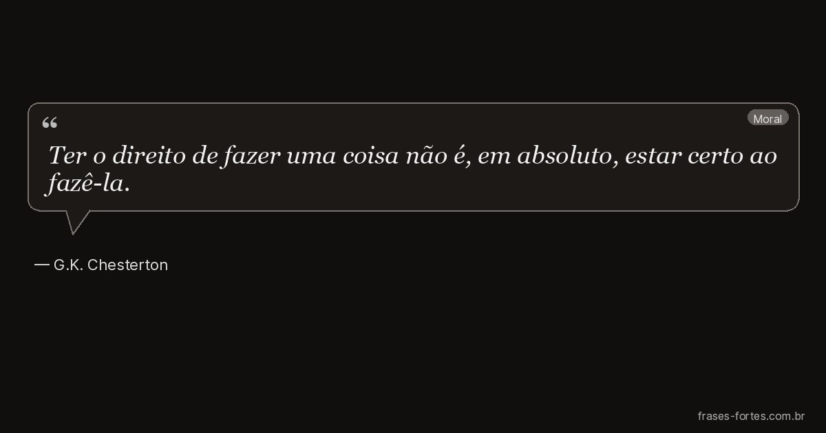 Frase de G.K. Chesterton