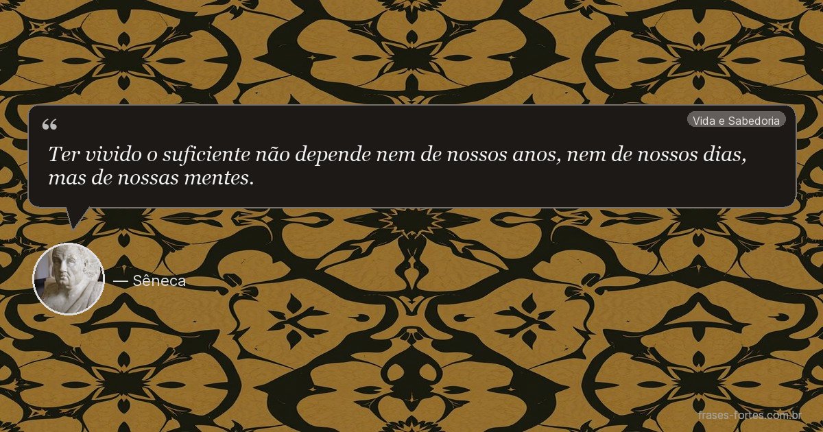 Frase de Sêneca
