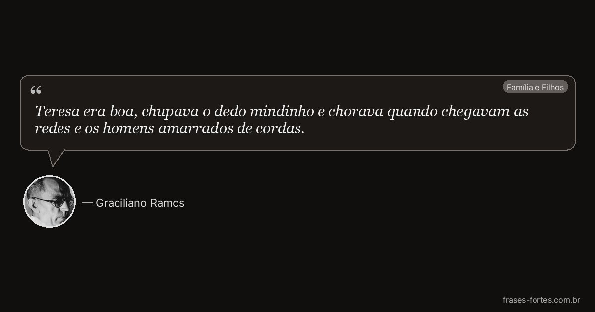 Frase de Graciliano Ramos