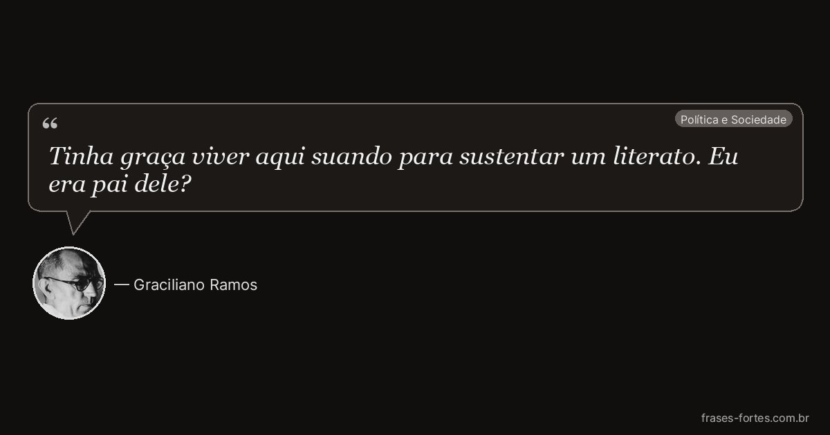 Frase de Graciliano Ramos