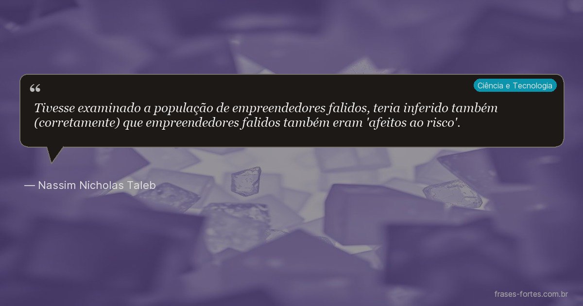 Frase de Nassim Nicholas Taleb