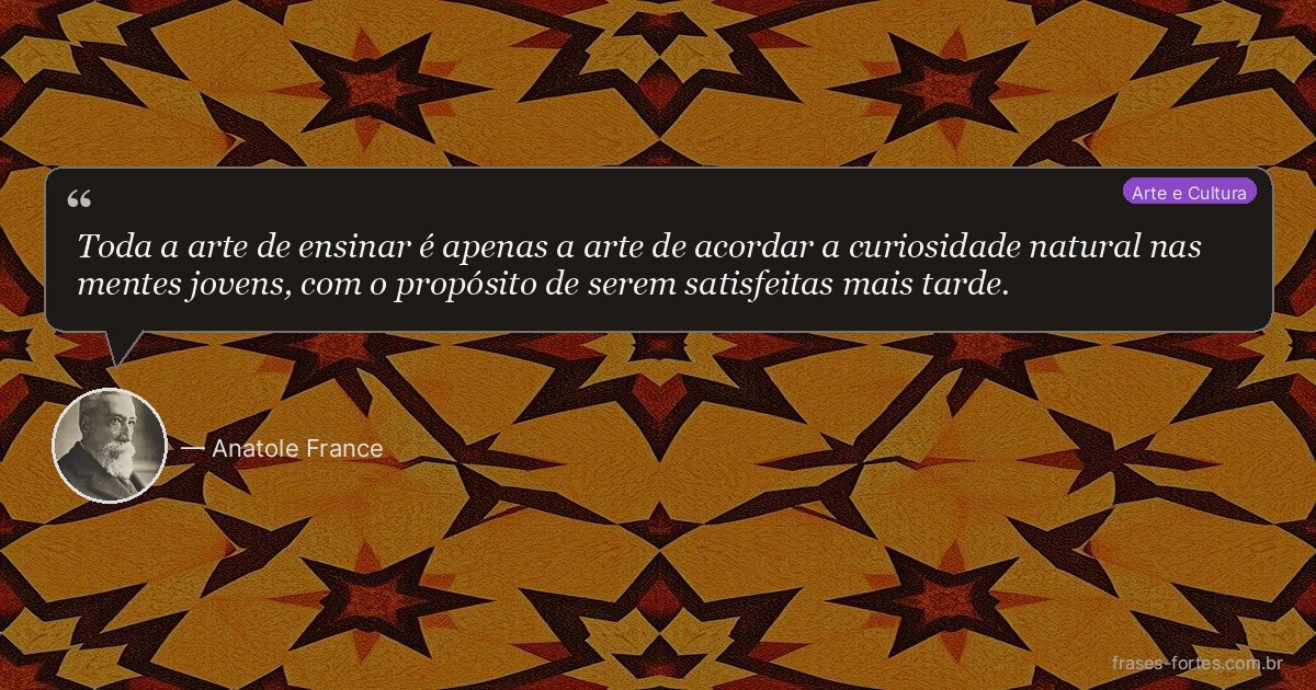 Frase de Anatole France