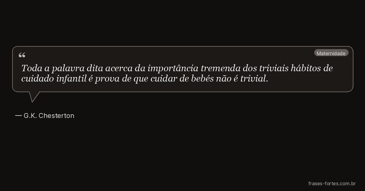 Frase de G.K. Chesterton