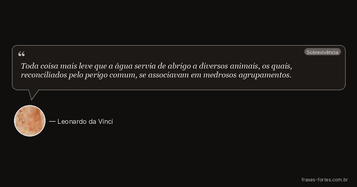Frase de Leonardo da Vinci