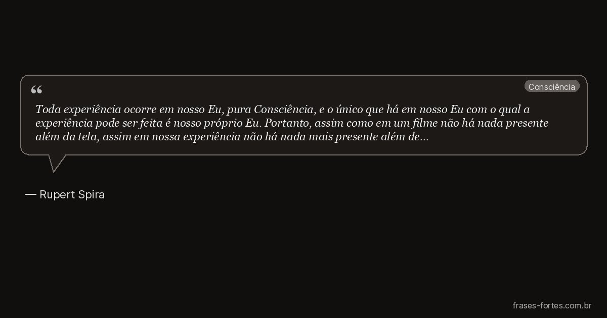 Frase de Rupert Spira
