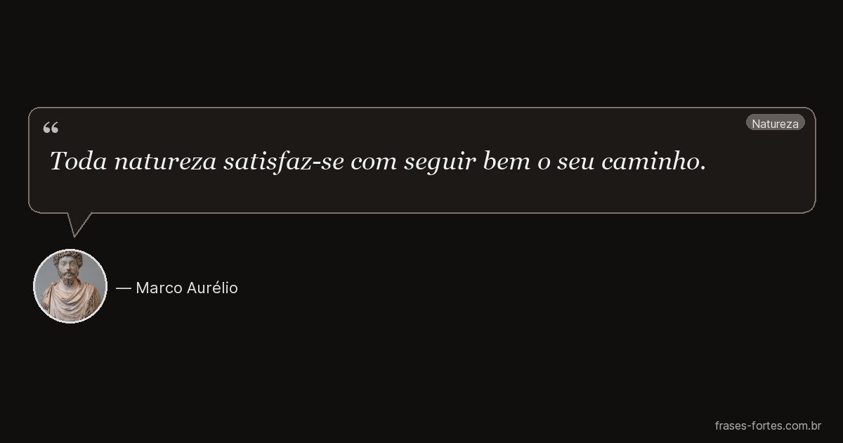 Frase de Marco Aurélio