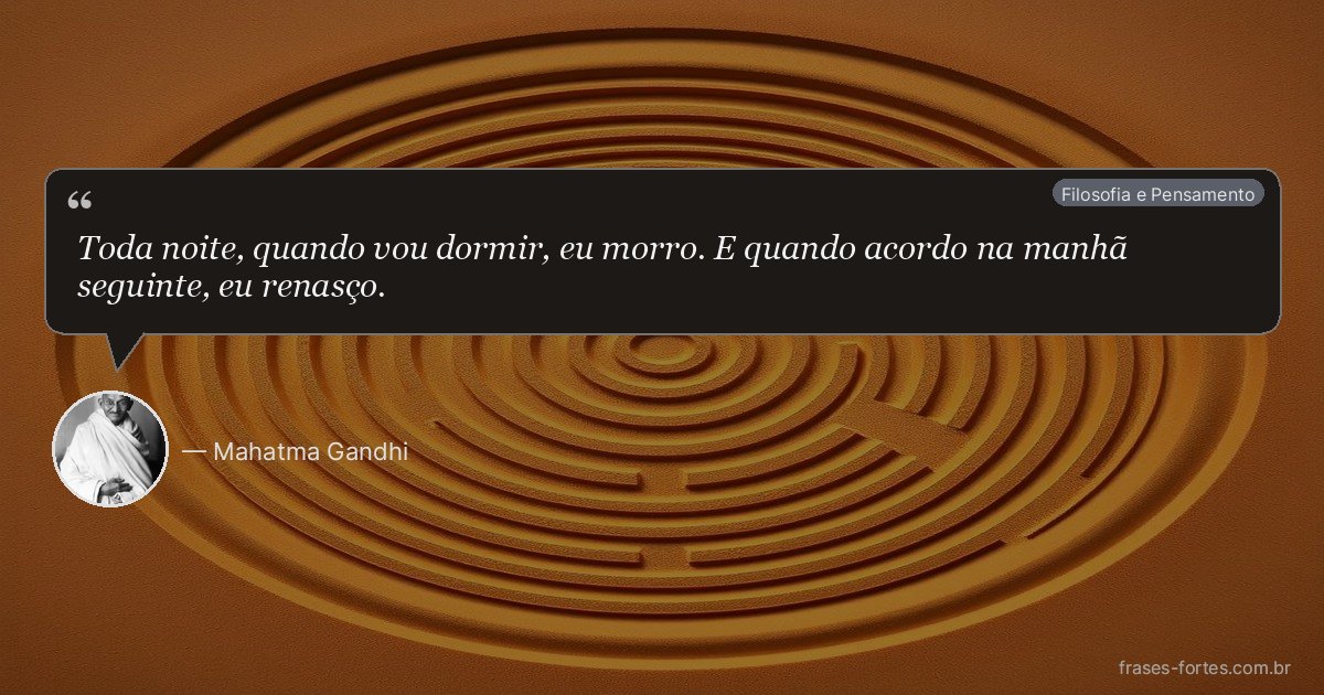 Frase de Mahatma Gandhi