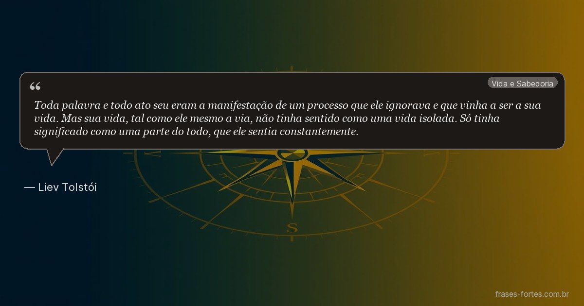 Frase de Liev Tolstói