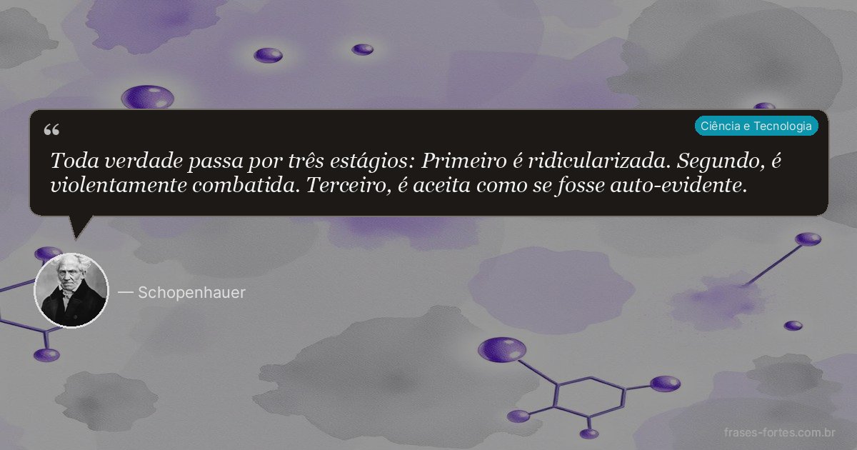 Frase de Schopenhauer